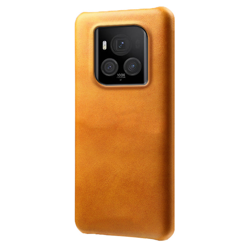 For Honor Magic6 Ultimate 5G Case Leather Coated PC Phone Cover Calf Texture