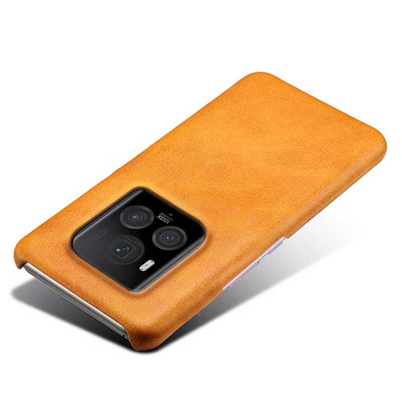 For Honor Magic6 Ultimate 5G Case Leather Coated PC Phone Cover Calf Texture