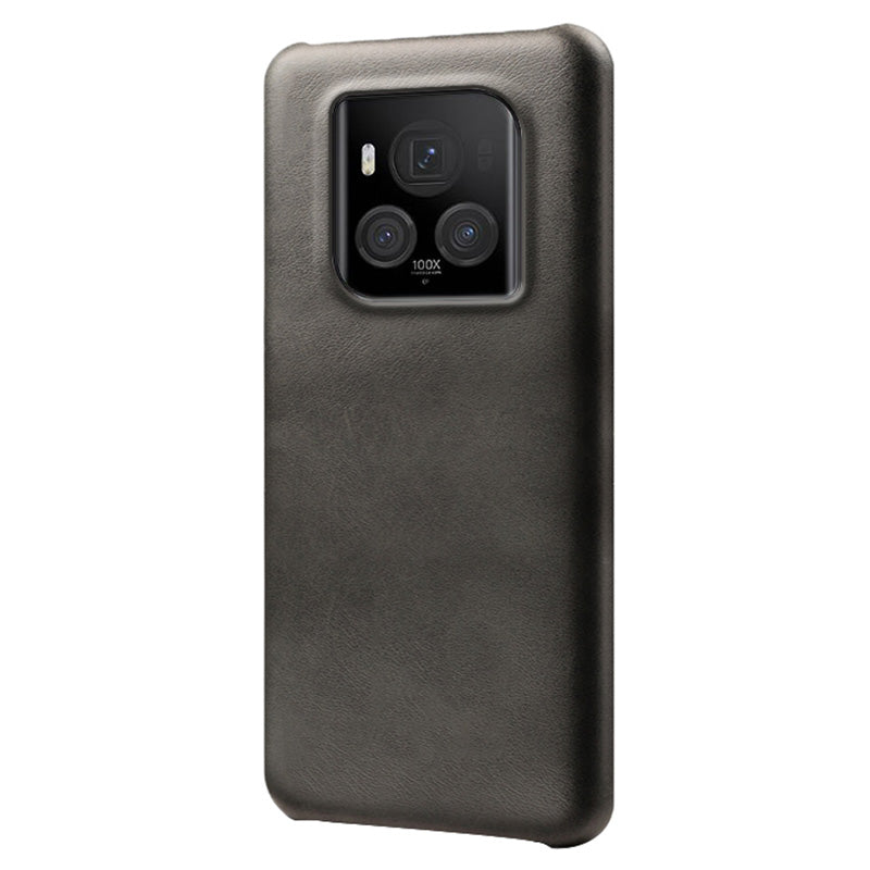 For Honor Magic6 Ultimate 5G Case Leather Coated PC Phone Cover Calf Texture