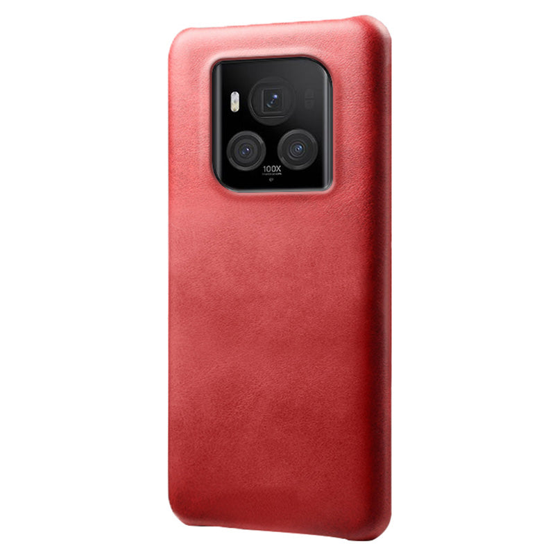 For Honor Magic6 Ultimate 5G Case Leather Coated PC Phone Cover Calf Texture