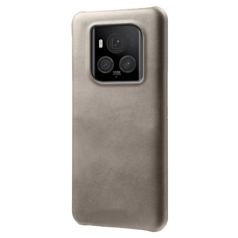 For Honor Magic6 Ultimate 5G Case Leather Coated PC Phone Cover Calf Texture