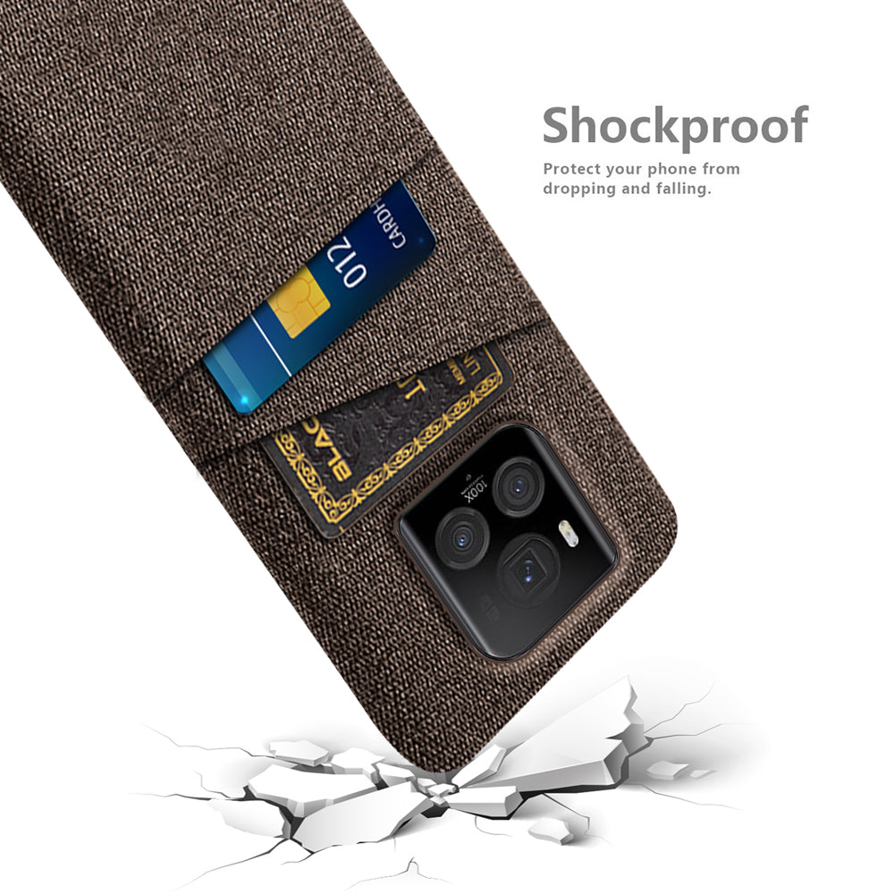 For Honor Magic6 Ultimate 5G Case Cloth+PC Scratch-proof Smart Phone Cover with 2 Card Slots