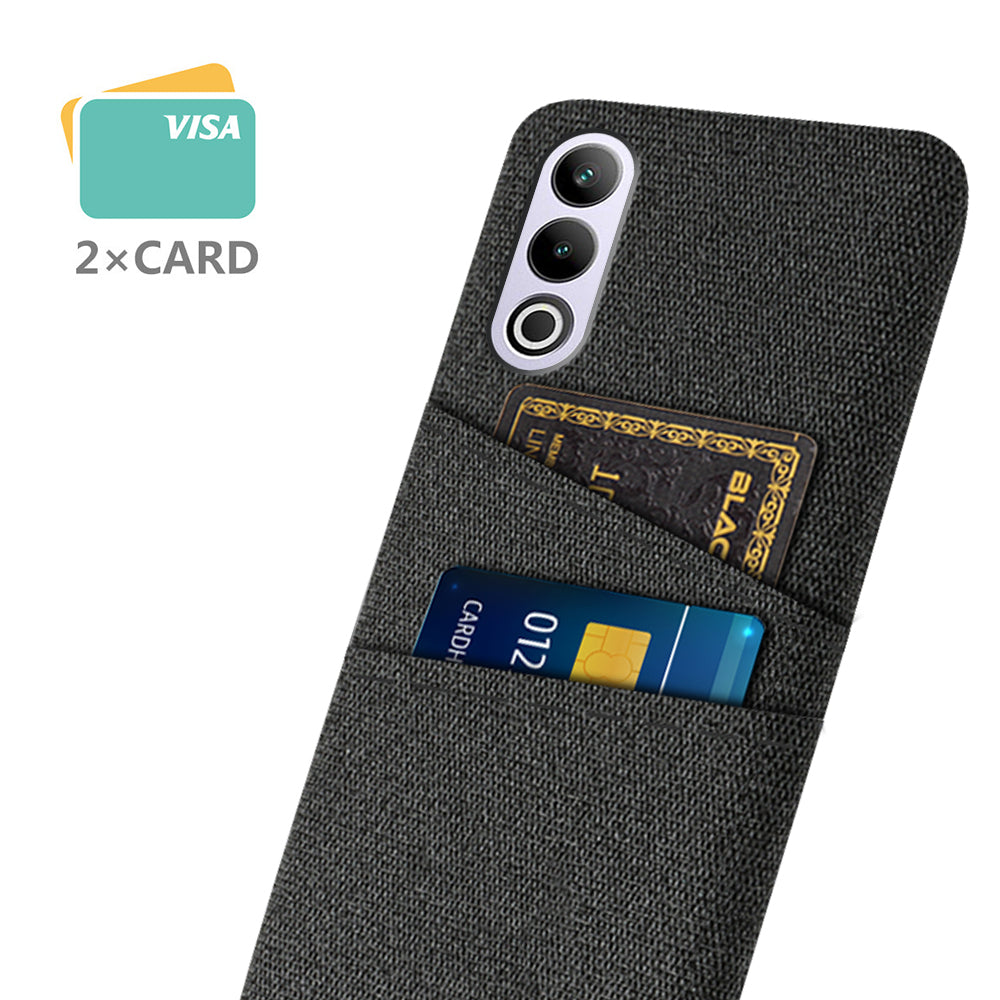 For OnePlus Ace 3V 5G Case Cloth+PC Hard Phone Cover with Dual Card Slots