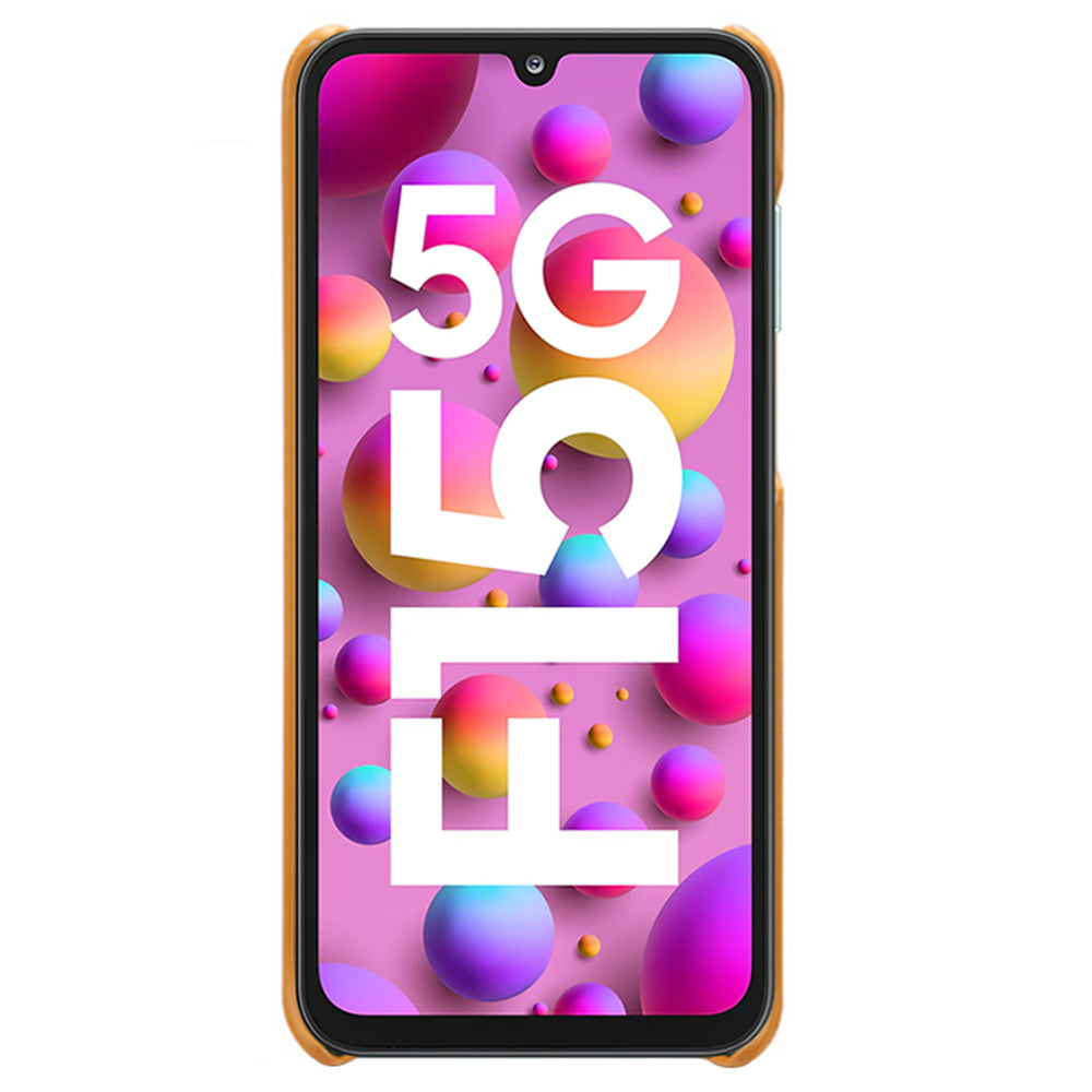 For Samsung Galaxy F15 5G / M15 5G Case PU Leather Hard PC Shockproof Shell with 2 Card Slots