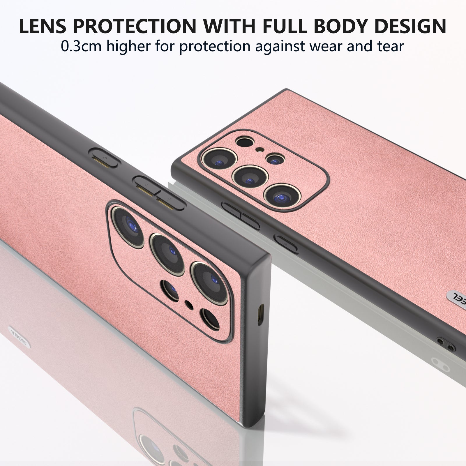 ABEEL For Samsung Galaxy S24 Ultra Case Leather+PC+TPU Hybrid Phone Cover