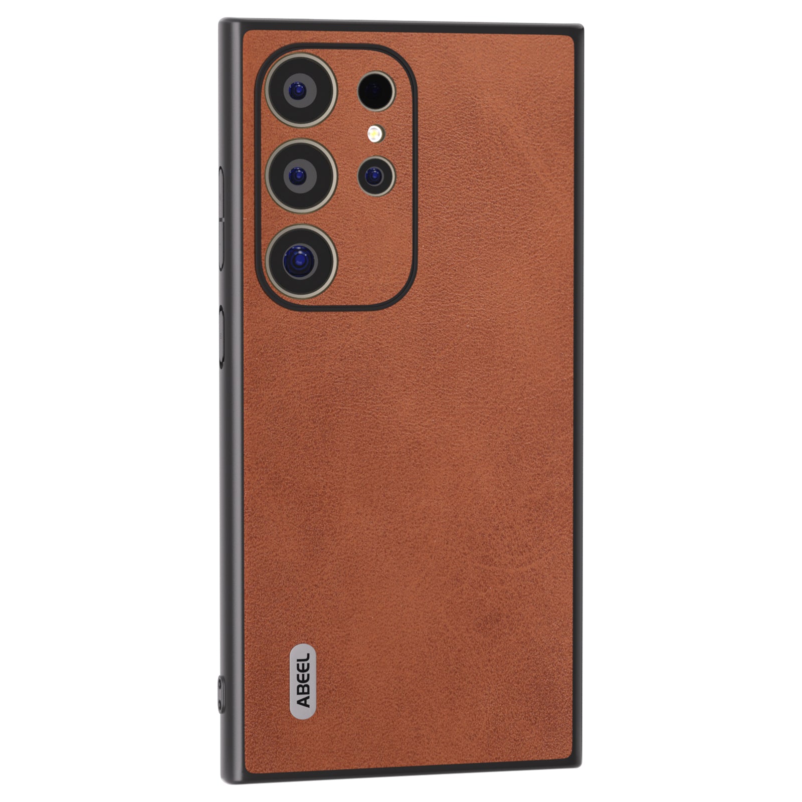 ABEEL For Samsung Galaxy S24 Ultra Case Leather+PC+TPU Hybrid Phone Cover