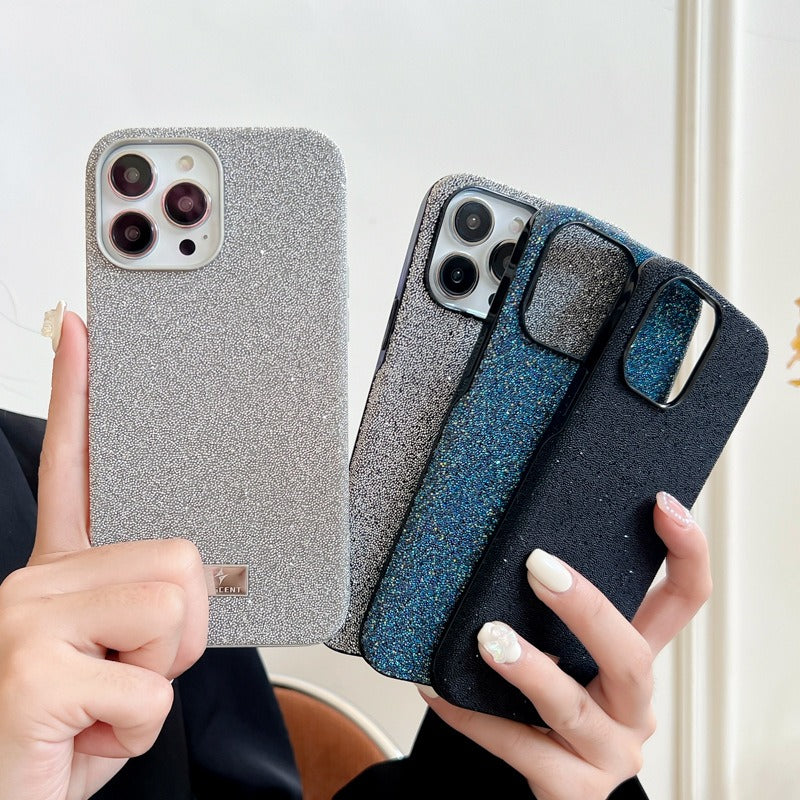 VESCENT For iPhone 15 Pro Case TPU+PC Anti-drop Phone Back Cover Glitter Phone Shell