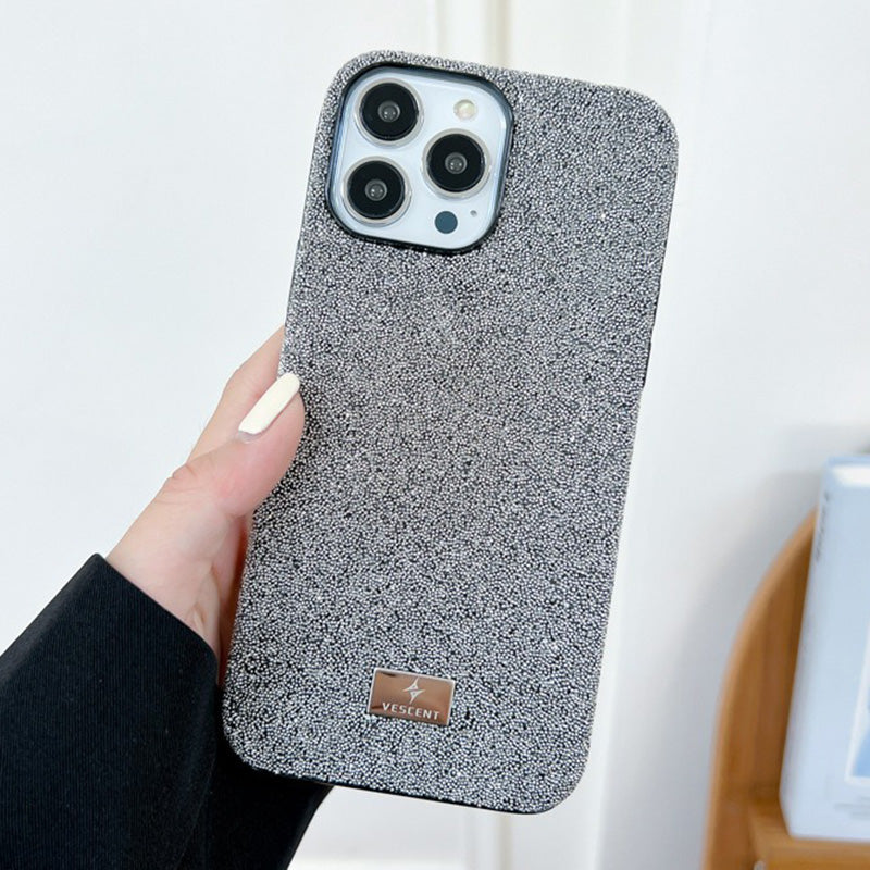 VESCENT For iPhone 15 Pro Case TPU+PC Anti-drop Phone Back Cover Glitter Phone Shell