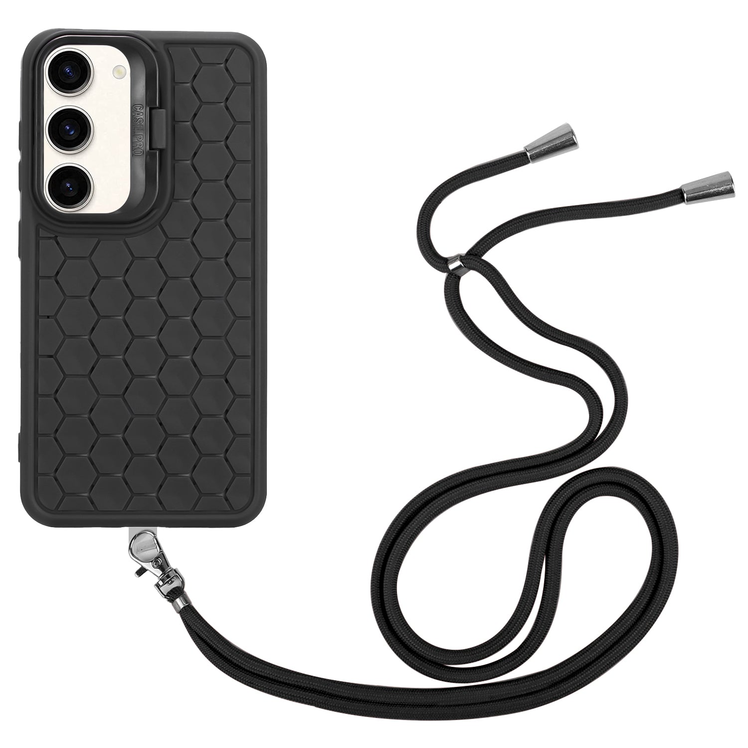 For Samsung Galaxy S23 Case Kickstand TPU Phone Cover Honeycomb Heat Dissipation Structure