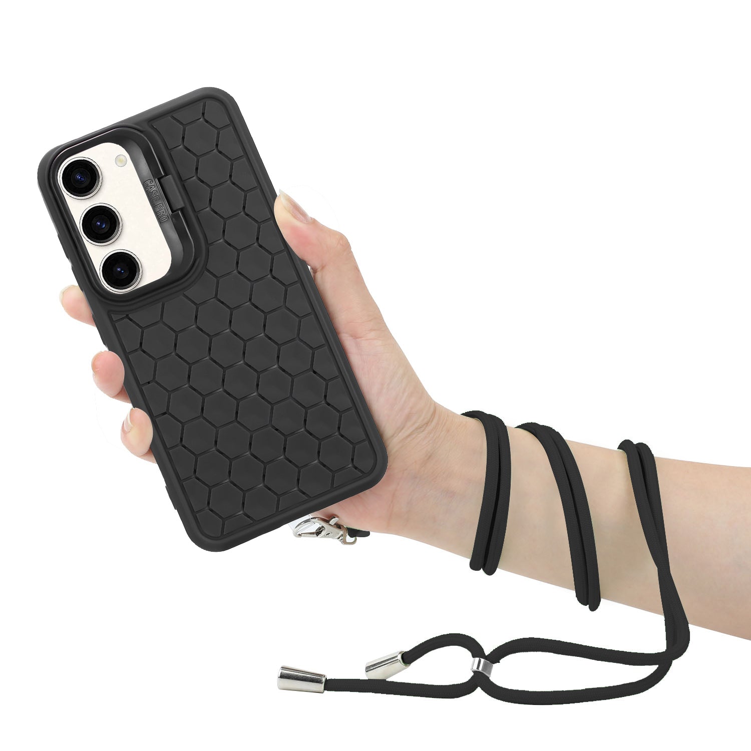 For Samsung Galaxy S23 Case Kickstand TPU Phone Cover Honeycomb Heat Dissipation Structure