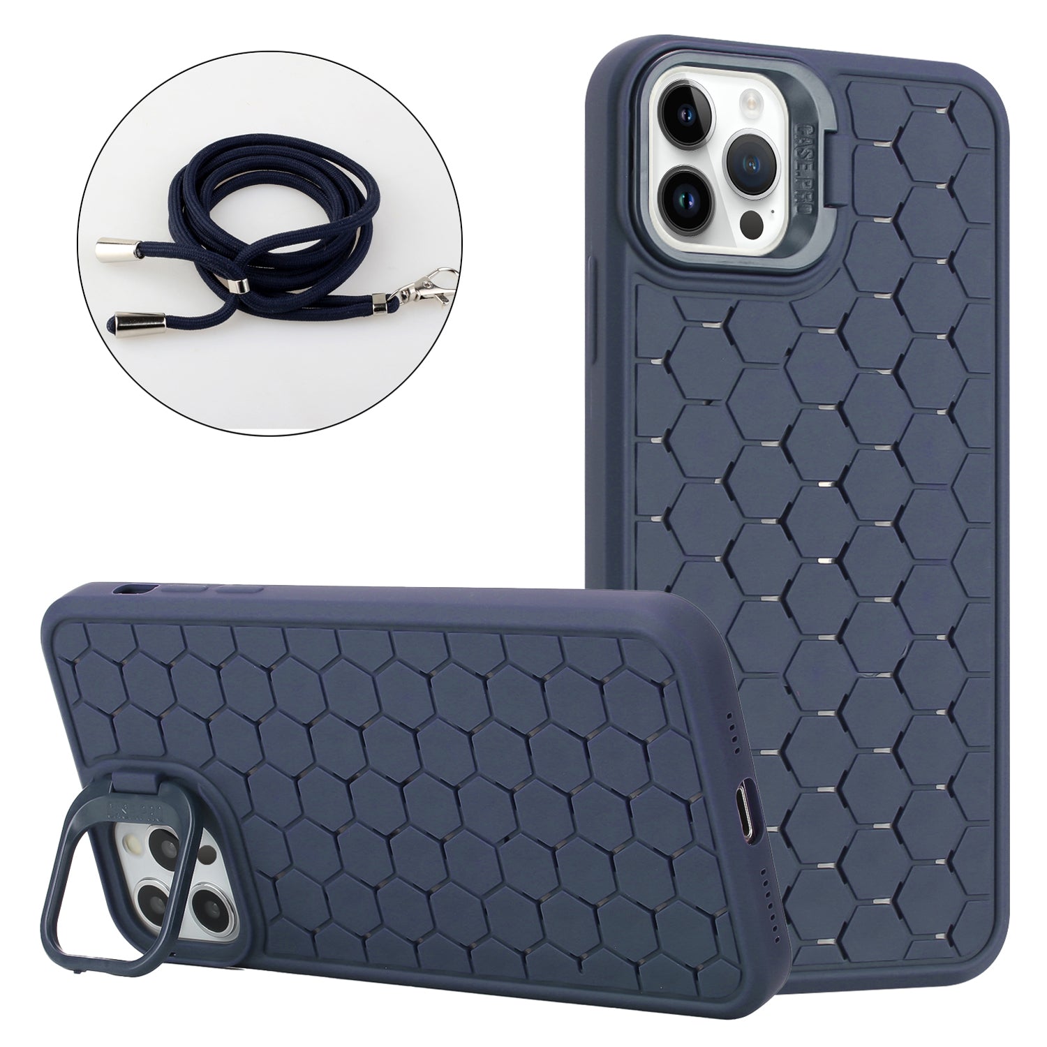 For iPhone 13 Pro Max 6.7 inch Phone Case Bump Proof TPU Heat Dissipation Back Shell