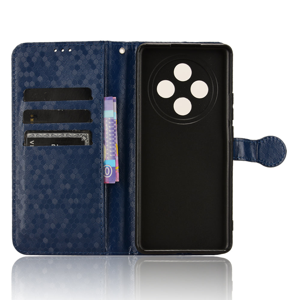 For Oppo A3 Pro 5G Case PU Leather Dots Pattern Wallet Phone Cover