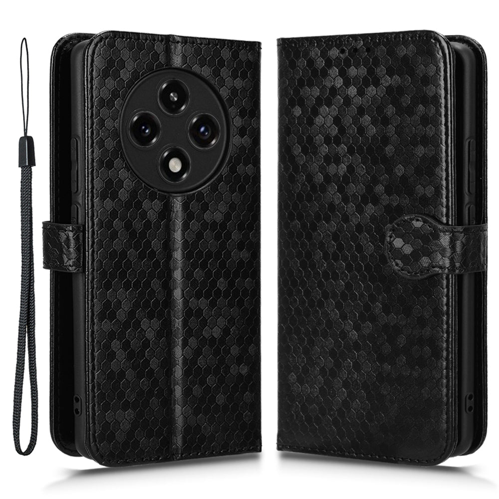 For Oppo A3 Pro 5G Case PU Leather Dots Pattern Wallet Phone Cover