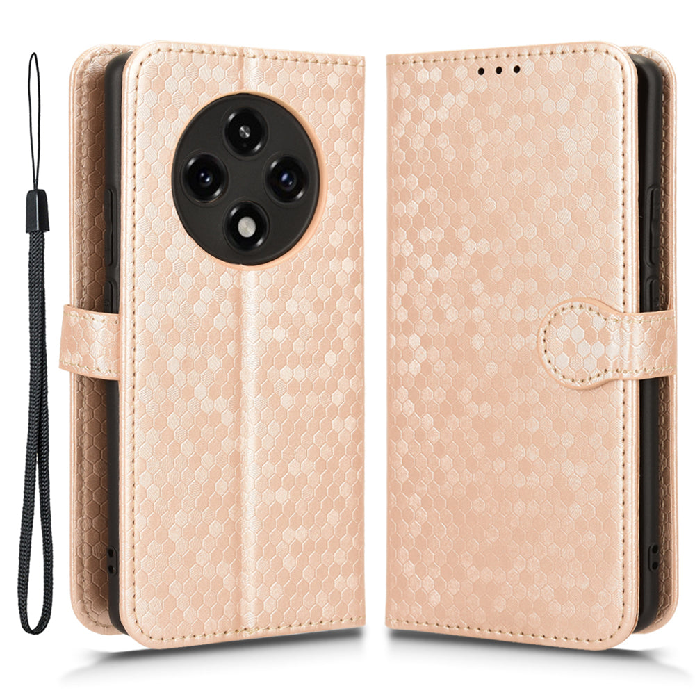 For Oppo A3 Pro 5G Case PU Leather Dots Pattern Wallet Phone Cover
