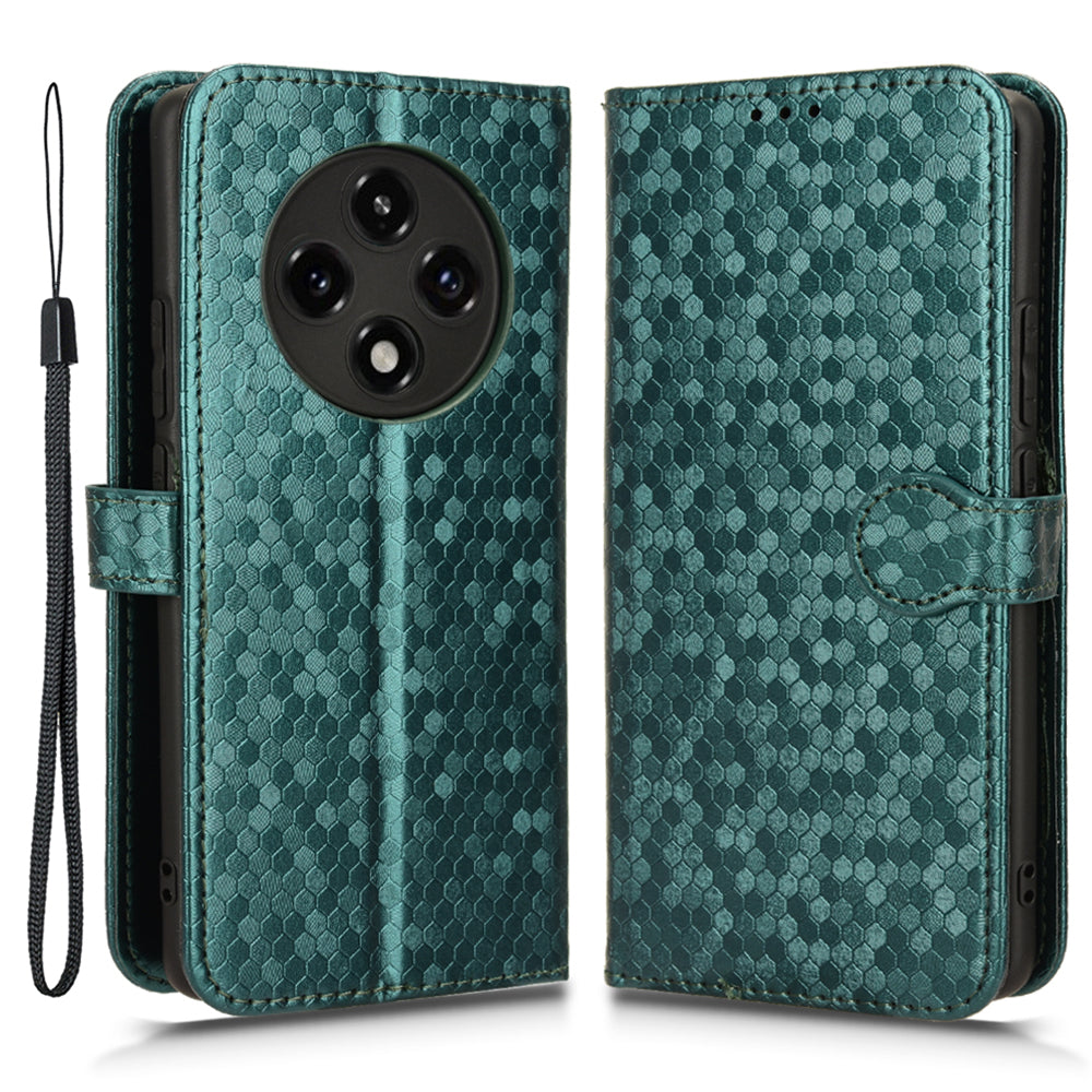 For Oppo A3 Pro 5G Case PU Leather Dots Pattern Wallet Phone Cover