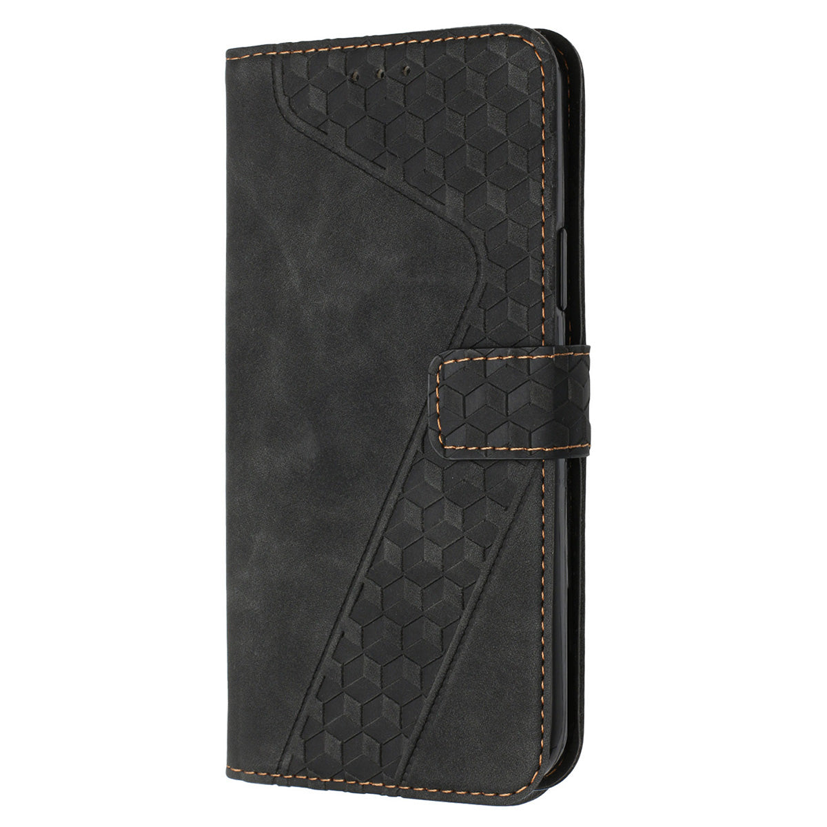 For iPhone 12 Pro Max PU Leather Cover 7-Shape Imprinted Pattern Phone Case Wallet