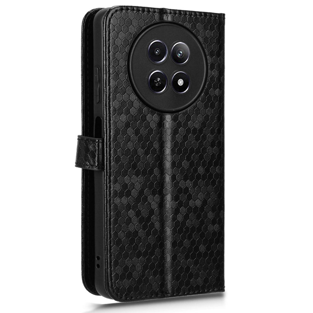 For Realme 12 Case Dots Pattern PU Leather Wallet Phone Cover
