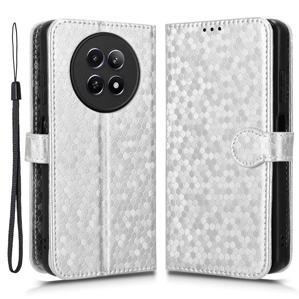 For Realme 12 Case Dots Pattern PU Leather Wallet Phone Cover