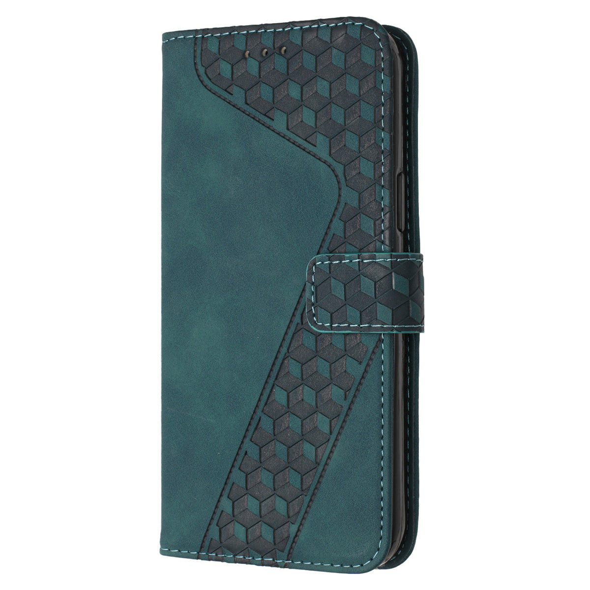 For iPhone 14 Pro Case PU+TPU Phone Back Cover 7-Shape Imprinted Pattern Wallet