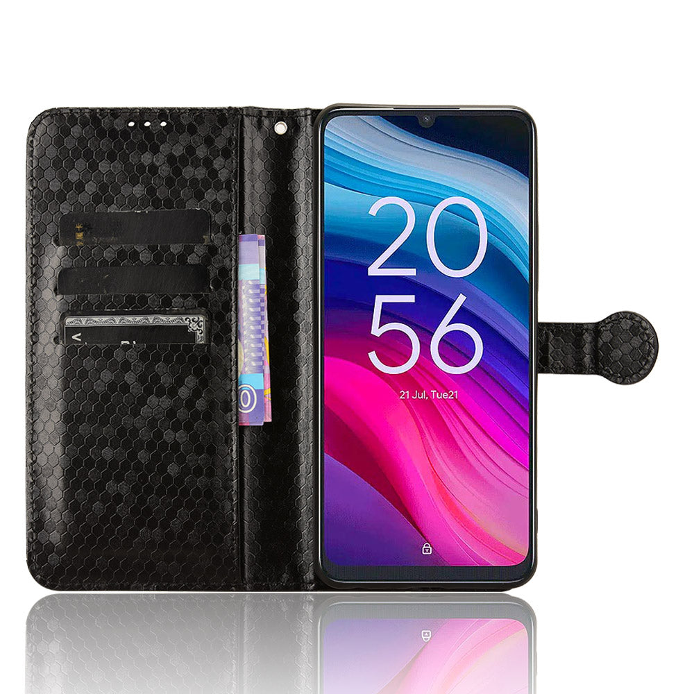 For TCL 50 SE Shockproof Case Dots Pattern PU Leather Wallet Phone Cover