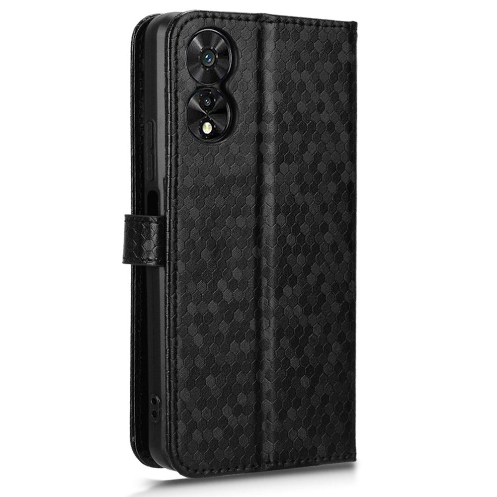 For TCL 50 SE Shockproof Case Dots Pattern PU Leather Wallet Phone Cover