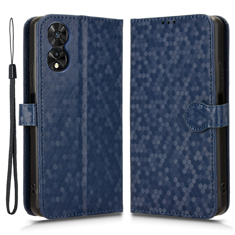 For TCL 50 SE Shockproof Case Dots Pattern PU Leather Wallet Phone Cover