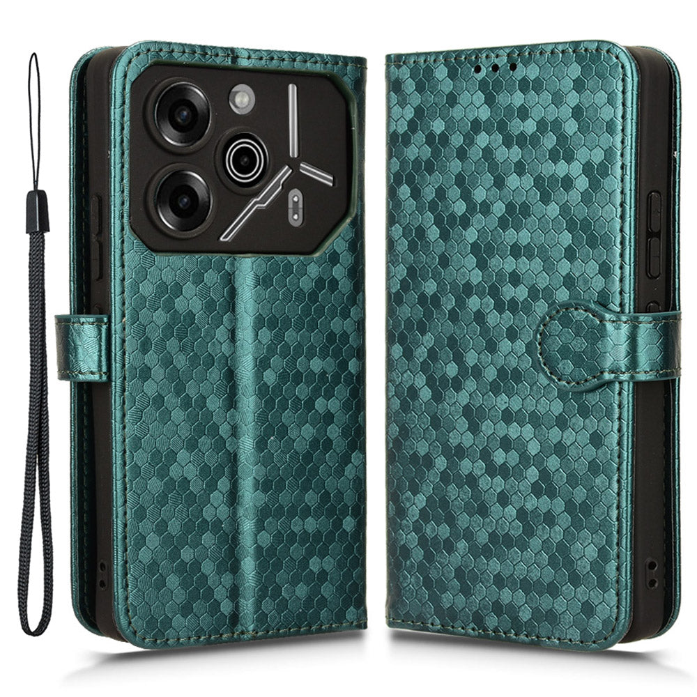 For Transsion Tecno Pova 6 Pro 5G Case Dots Imprinted Card Slot Bump Proof Phone Cover