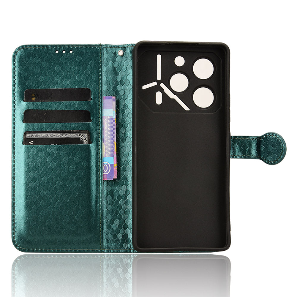 For Transsion Tecno Pova 6 Pro 5G Case Dots Imprinted Card Slot Bump Proof Phone Cover