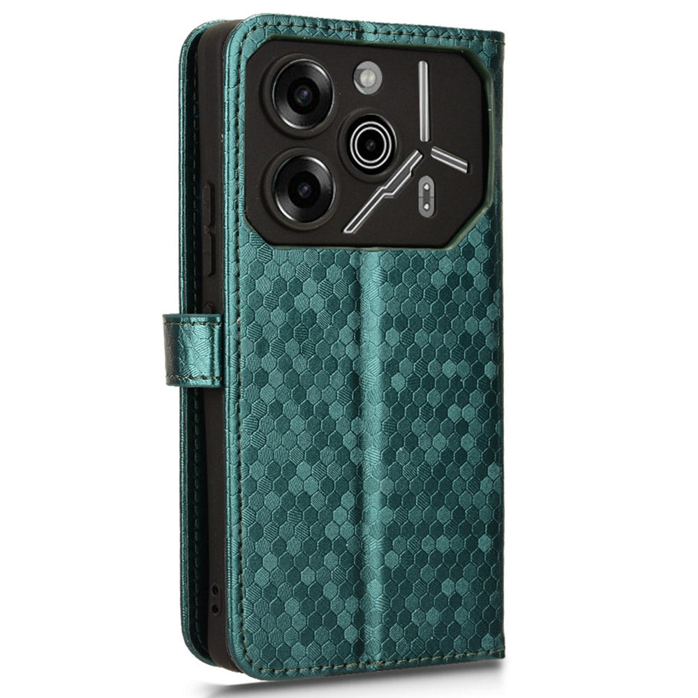 For Transsion Tecno Pova 6 Pro 5G Case Dots Imprinted Card Slot Bump Proof Phone Cover