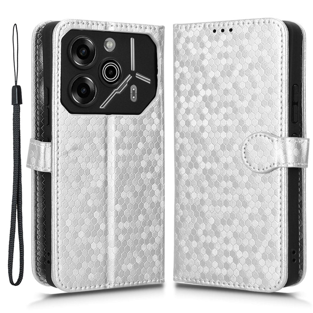 For Transsion Tecno Pova 6 Pro 5G Case Dots Imprinted Card Slot Bump Proof Phone Cover