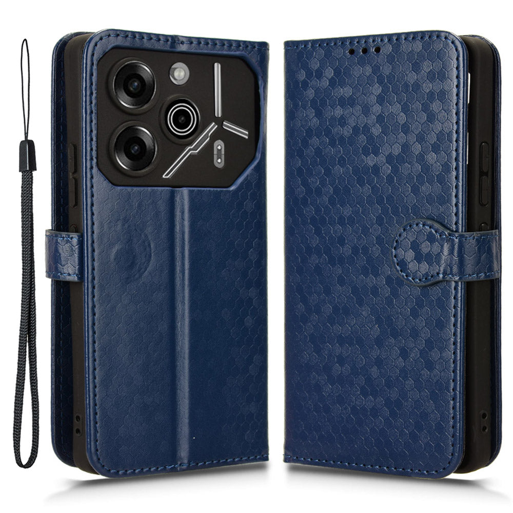 For Transsion Tecno Pova 6 Pro 5G Case Dots Imprinted Card Slot Bump Proof Phone Cover