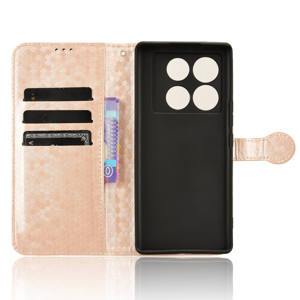 For Transsion Infinix Note 40 Pro 5G Case Dots Pattern PU Leather Stand Phone Cover