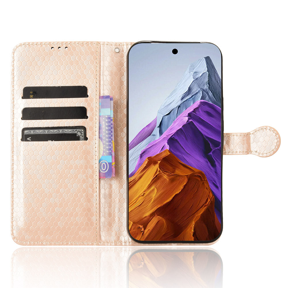 For Google Pixel 9 Case Dots Pattern PU Leather + TPU Full Protective Phone Cover