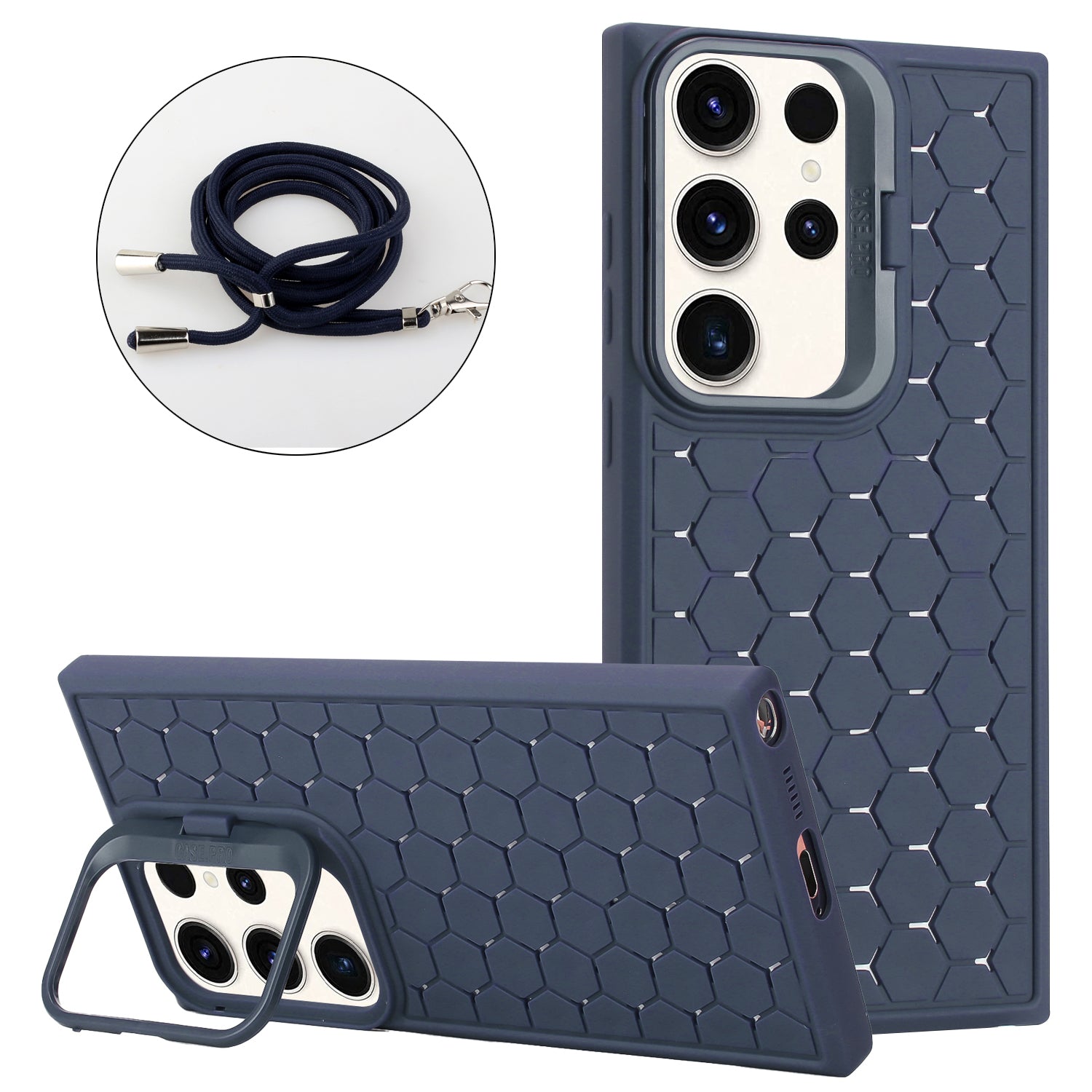For Samsung Galaxy S23 Ultra TPU Case Heat Dissipation Phone Cover with Lanyard