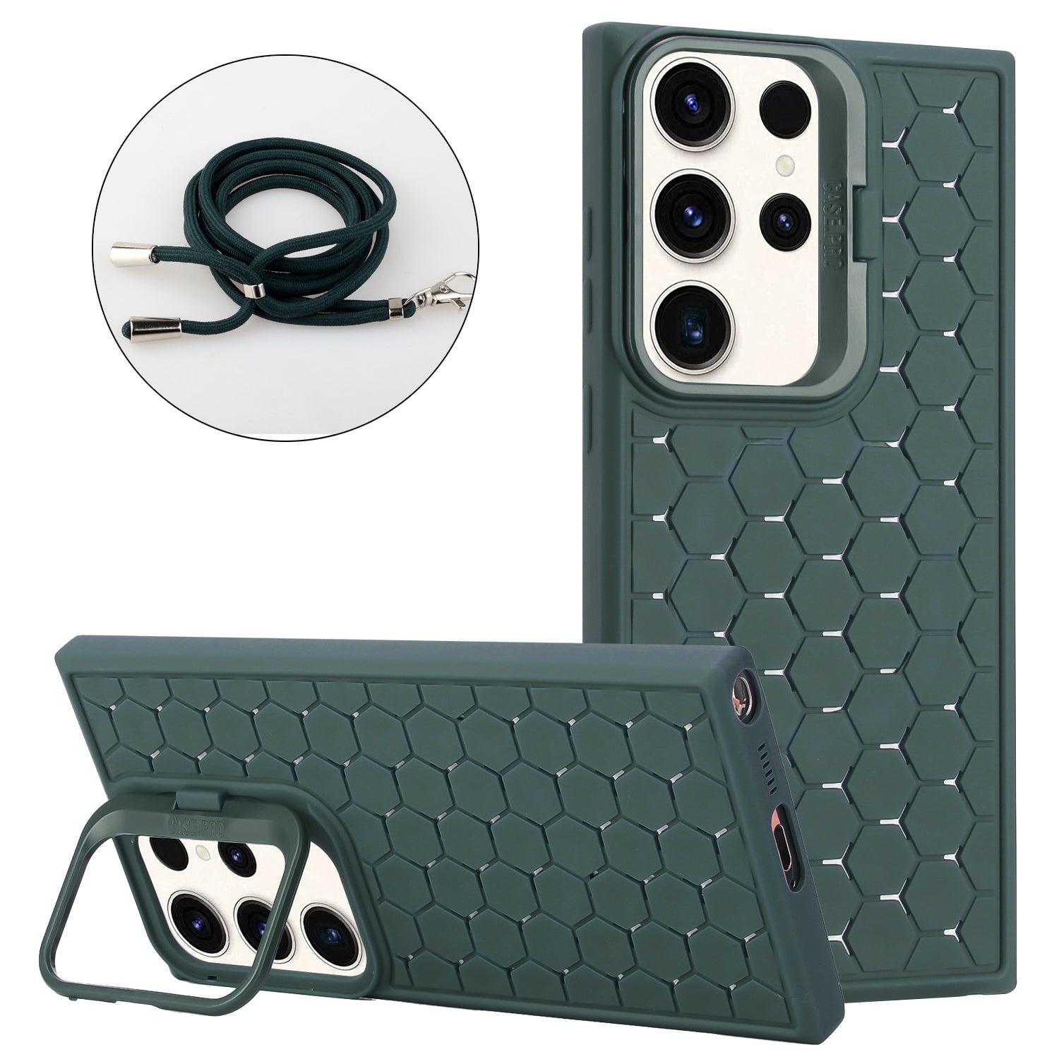 For Samsung Galaxy S23 Ultra TPU Case Heat Dissipation Phone Cover with Lanyard