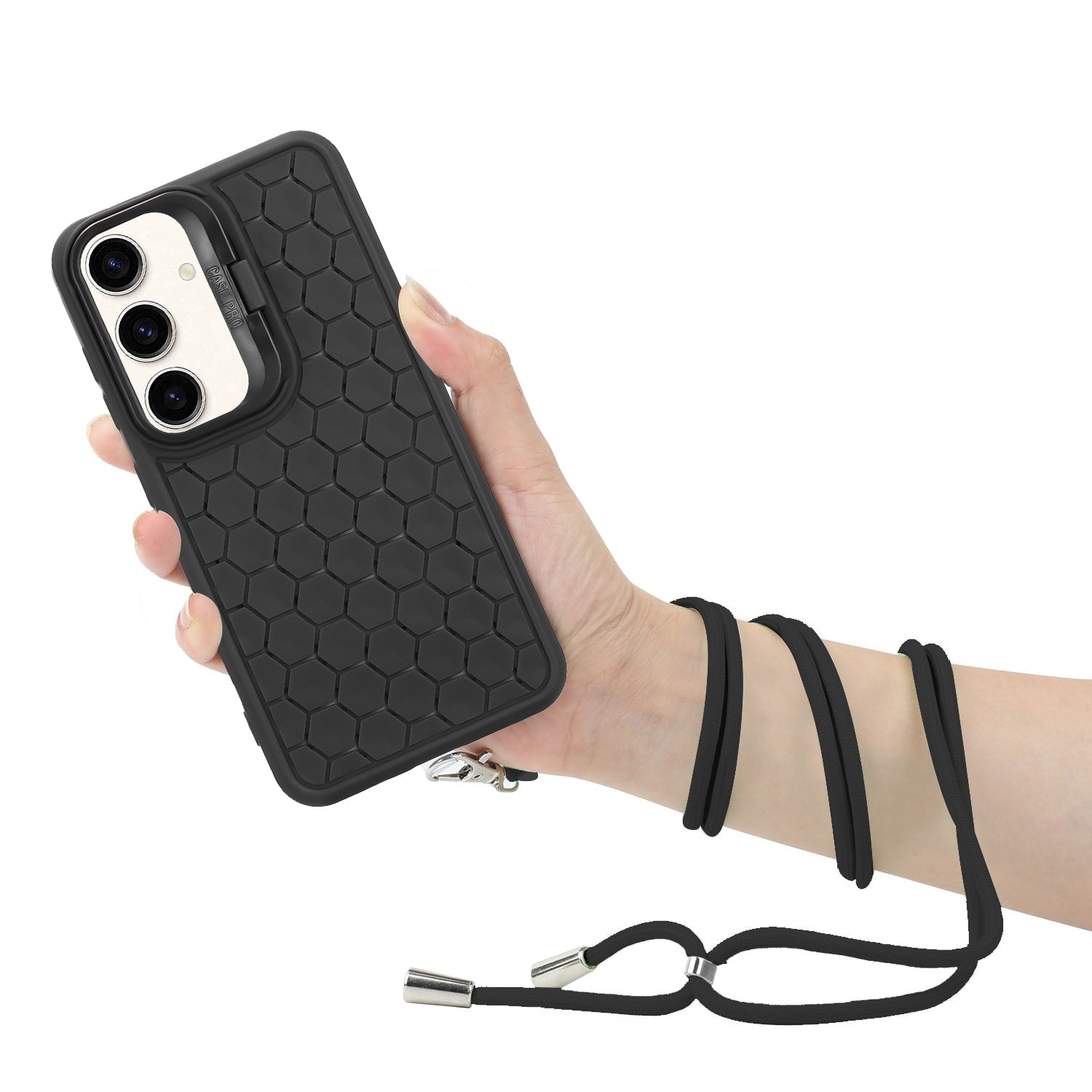 For Samsung Galaxy A24 4G (162.1 x 77.6 x 8.3mm) Case with Lanyard Kickstand Heat Dissipation TPU Phone Cover