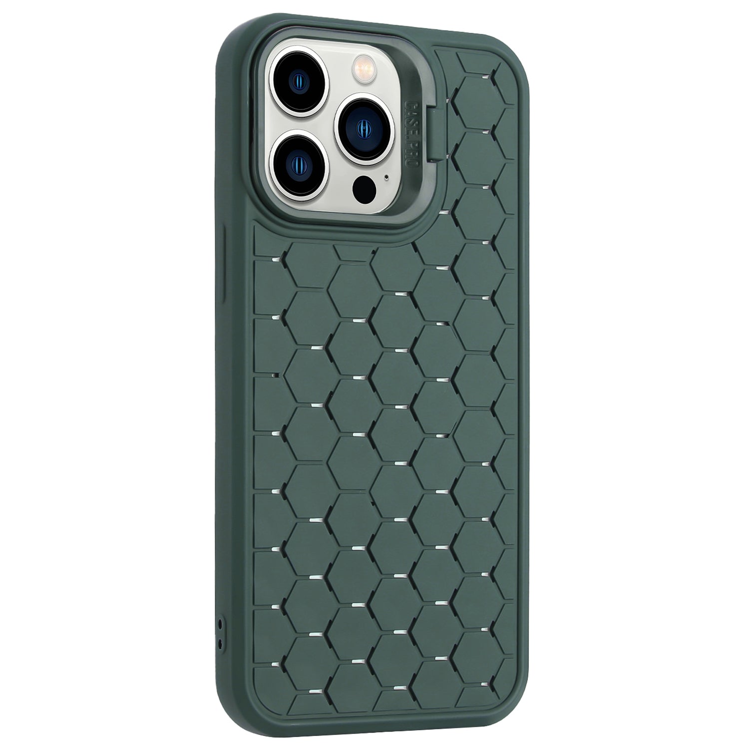 For iPhone 12 / 12 Pro Kickstand Case Breathable Cooling TPU Phone Cover