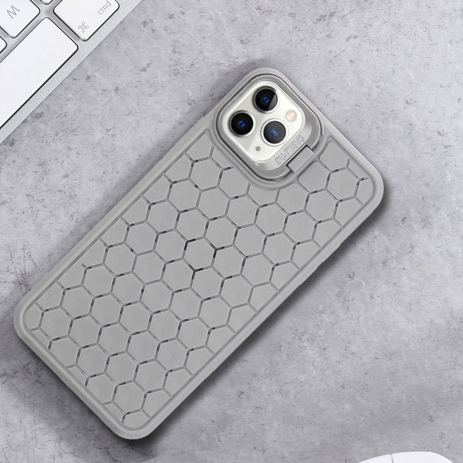 For iPhone 11 Pro Case Heat Dissipation Shockproof TPU Phone Cover with Kickstand