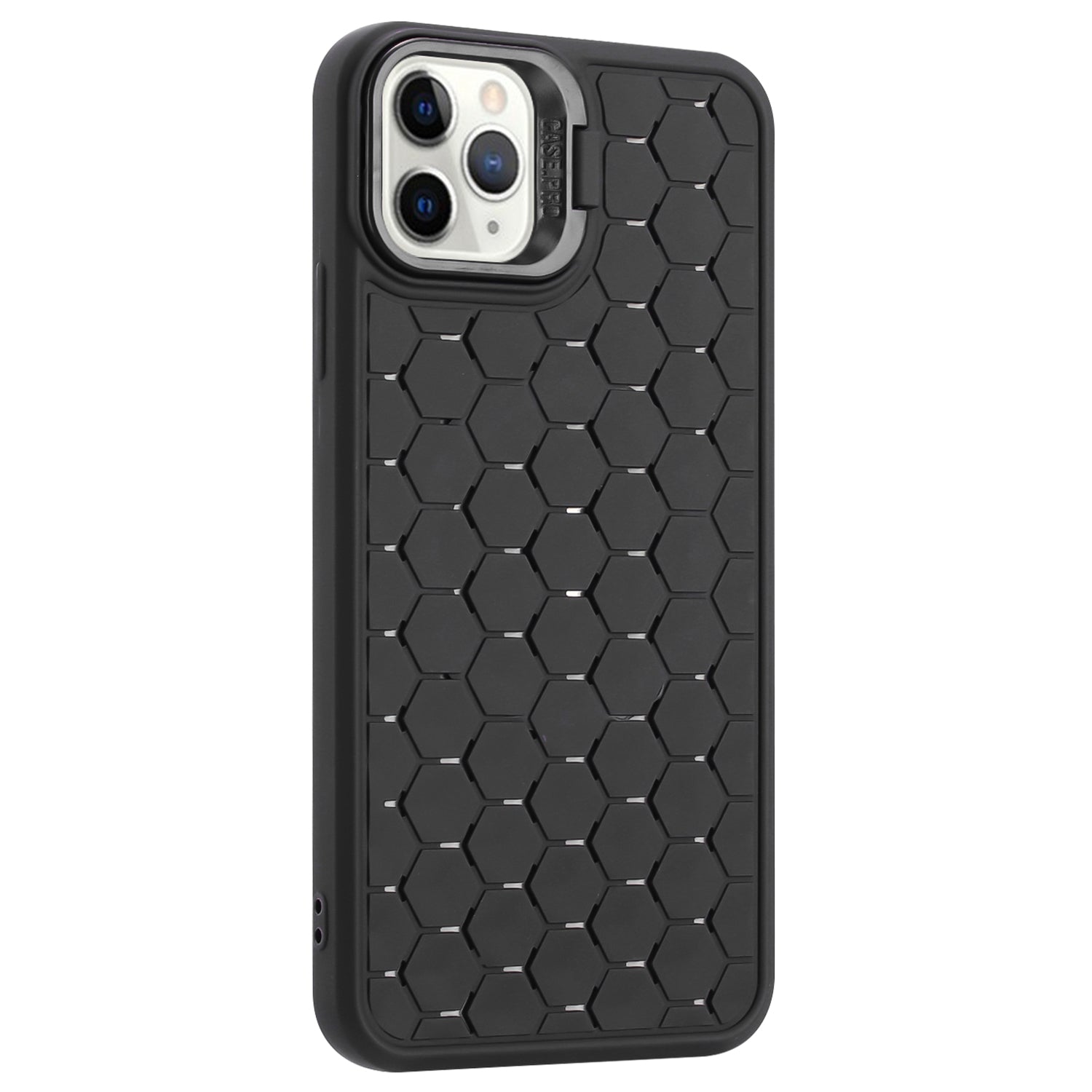 For iPhone 11 Pro Max TPU Case Kickstand Heat Dissipation Breathable Phone Cover
