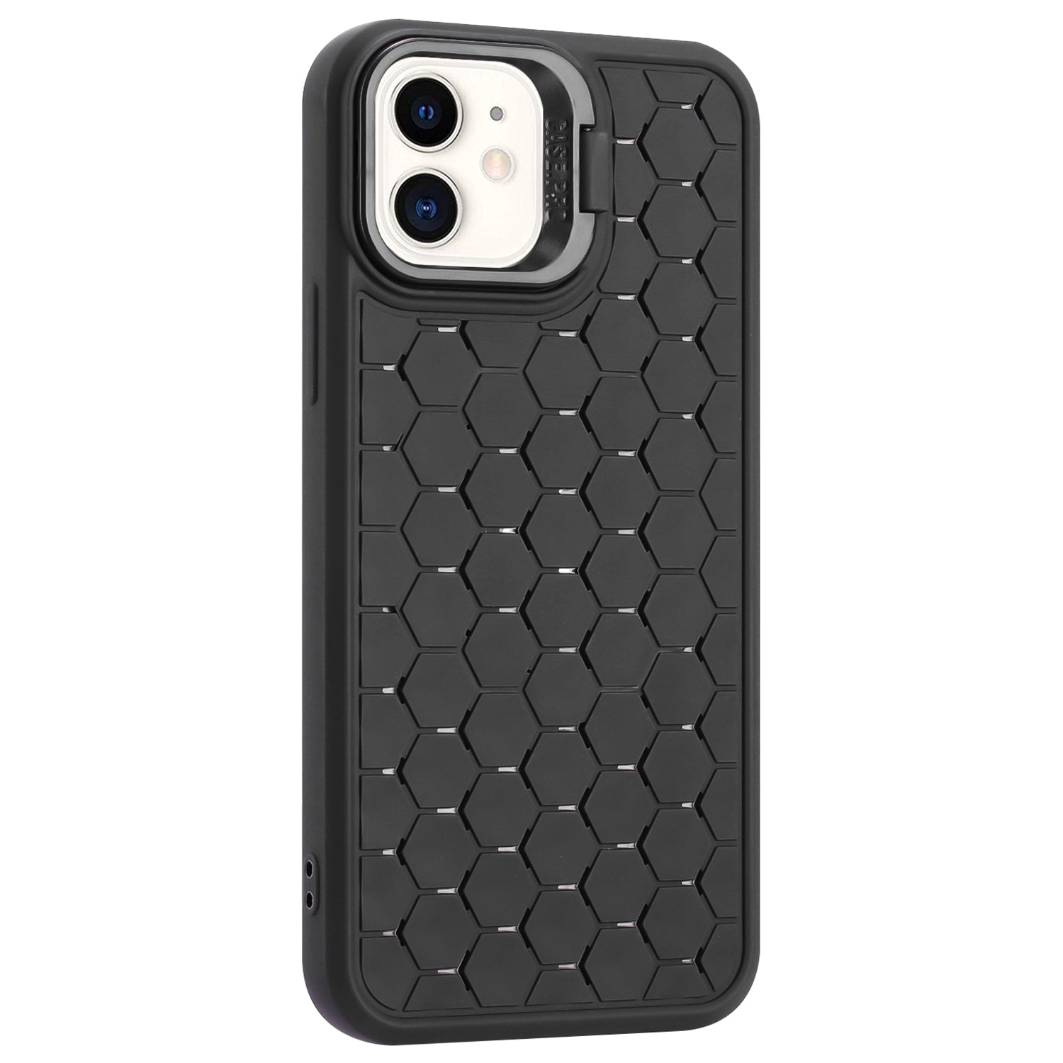 For iPhone 11 Case with Lens Frame Kickstand TPU Heat Dissipation Phone Cover