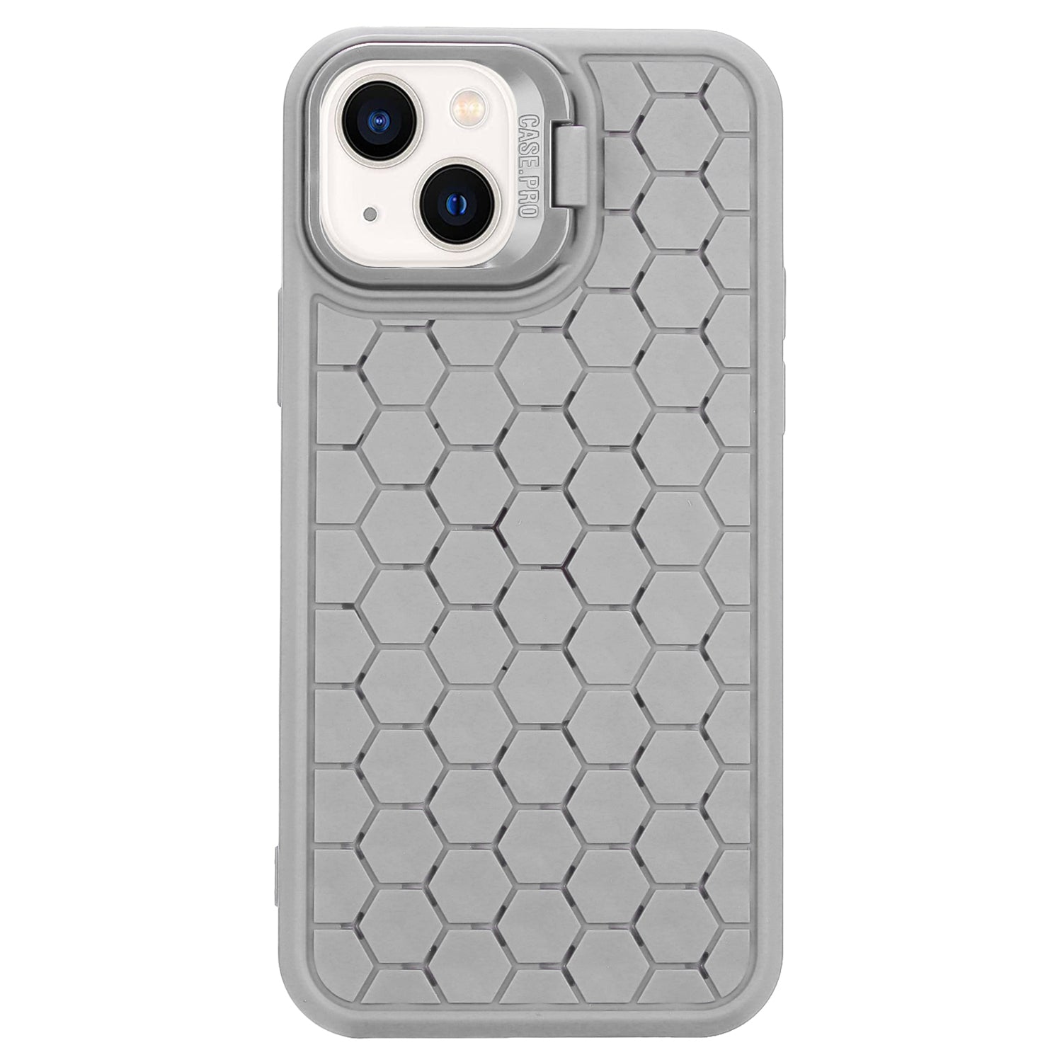 For iPhone 14 Case Hidden Kickstand Heat Dissipation Soft TPU Phone Cover