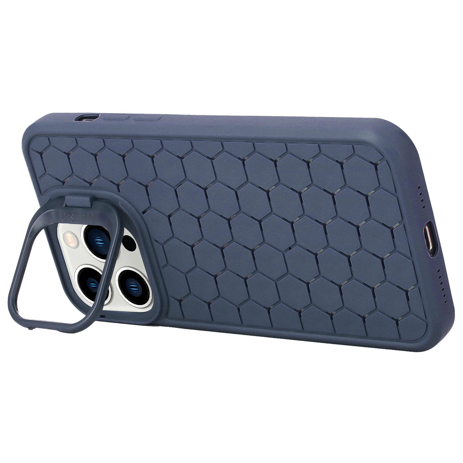 For iPhone 13 Pro 6.1 inch TPU Case Heat Dissipation Kickstand Phone Protector