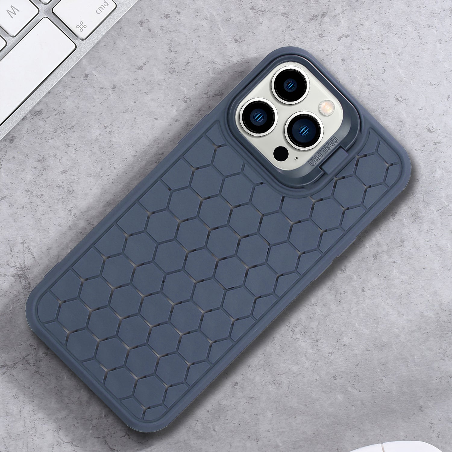 For iPhone 13 Pro 6.1 inch TPU Case Heat Dissipation Kickstand Phone Protector