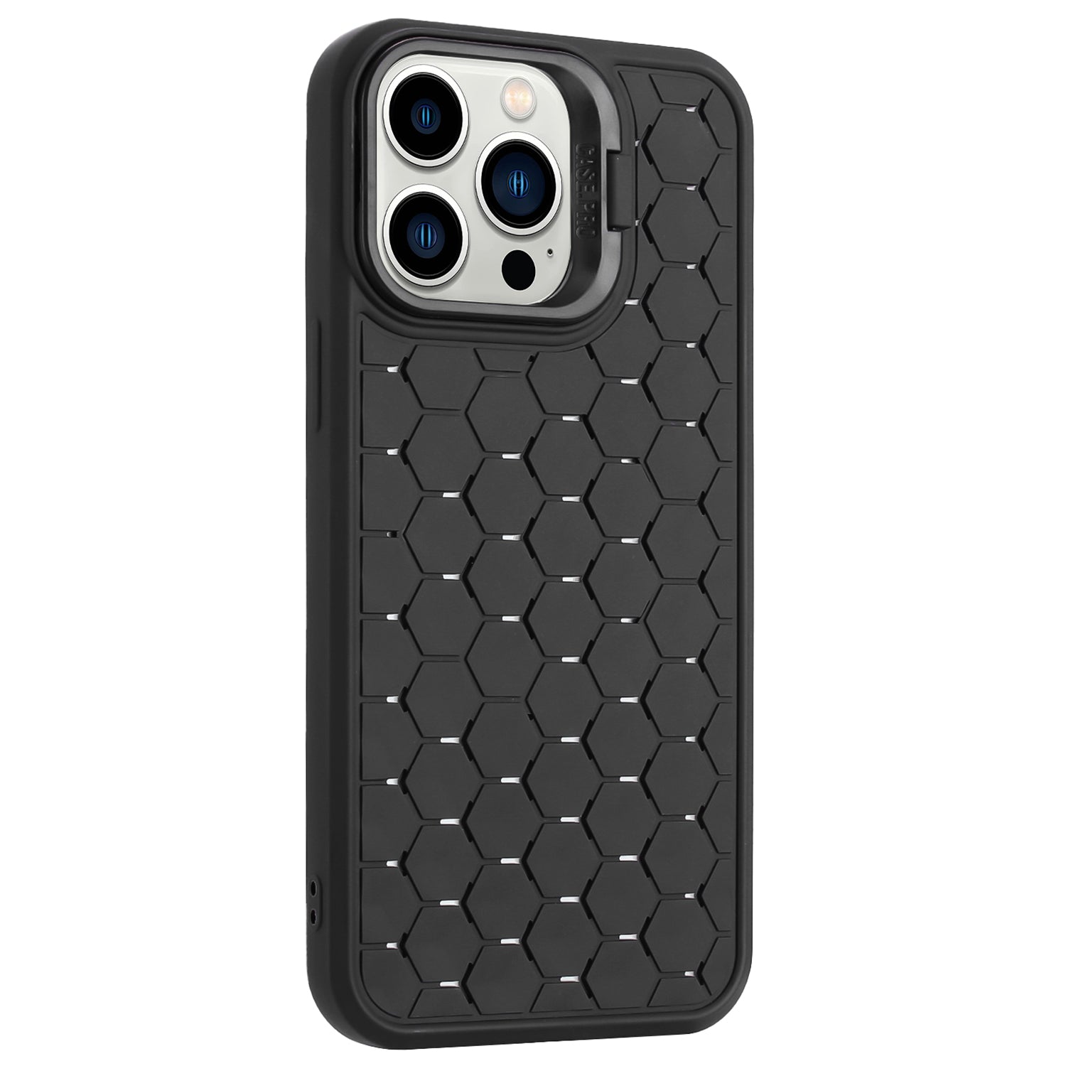 For iPhone 13 Pro Max TPU Case Heat Dissipation Anti-Fall Protective Phone Cover with Kickstand