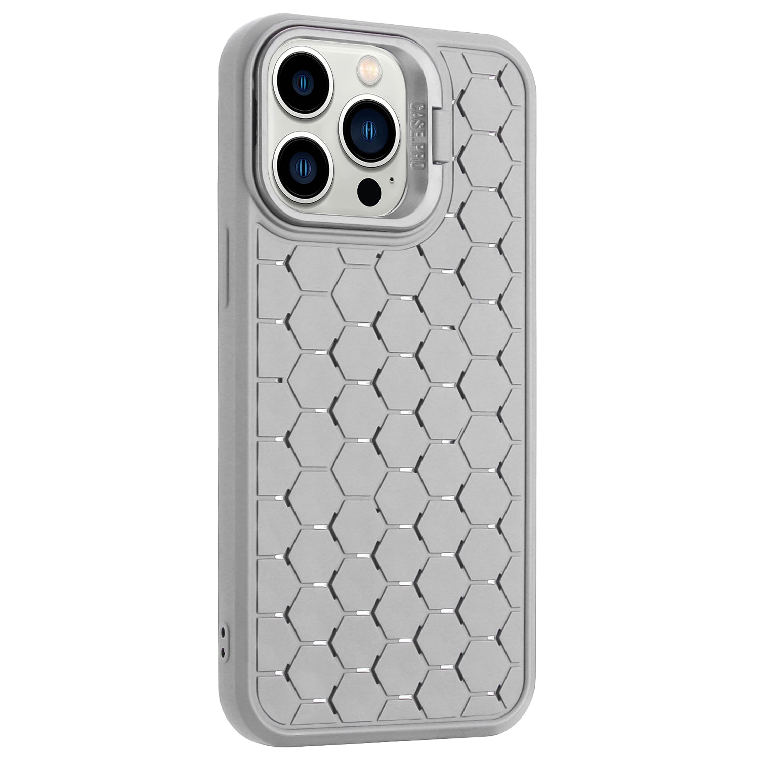 For iPhone 13 Pro Max TPU Case Heat Dissipation Anti-Fall Protective Phone Cover with Kickstand