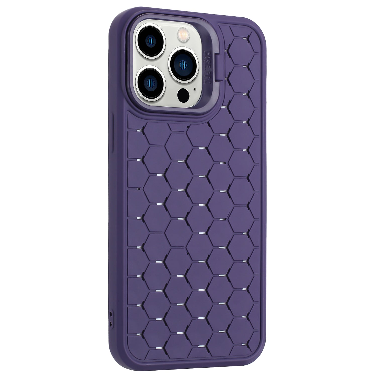 For iPhone 13 Pro Max TPU Case Heat Dissipation Anti-Fall Protective Phone Cover with Kickstand