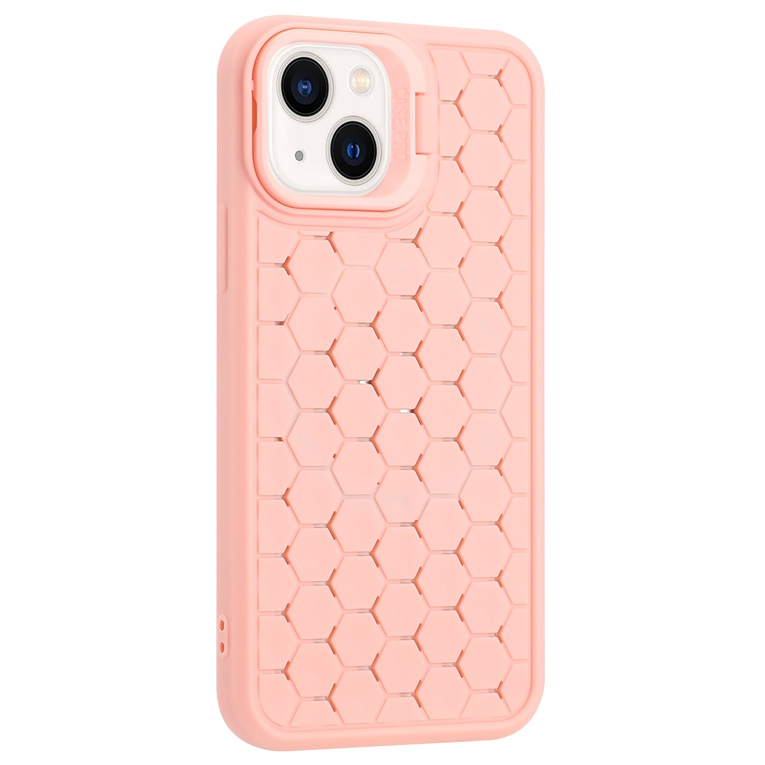 For iPhone 13 TPU Case Heat Dissipation Lens Frame Kickstand Phone Cover