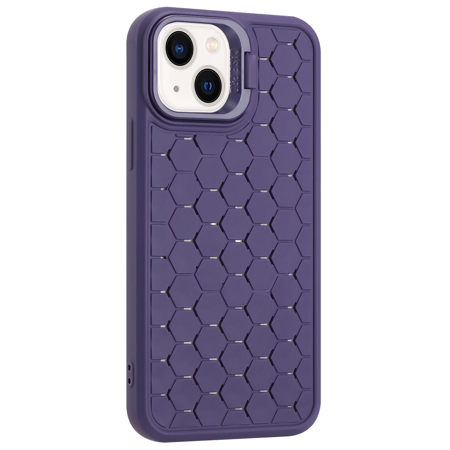 For iPhone 13 TPU Case Heat Dissipation Lens Frame Kickstand Phone Cover