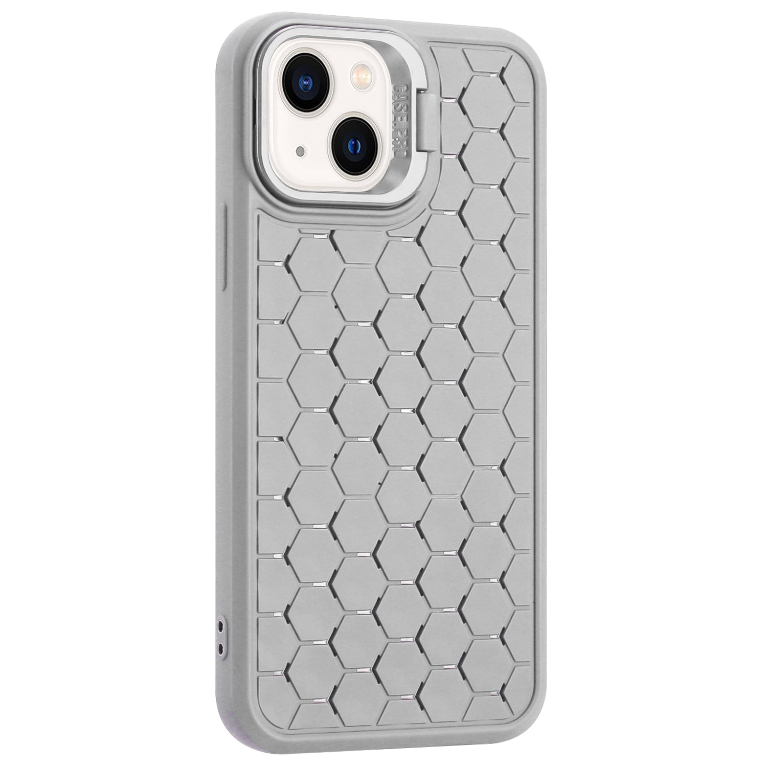 For iPhone 13 TPU Case Heat Dissipation Lens Frame Kickstand Phone Cover