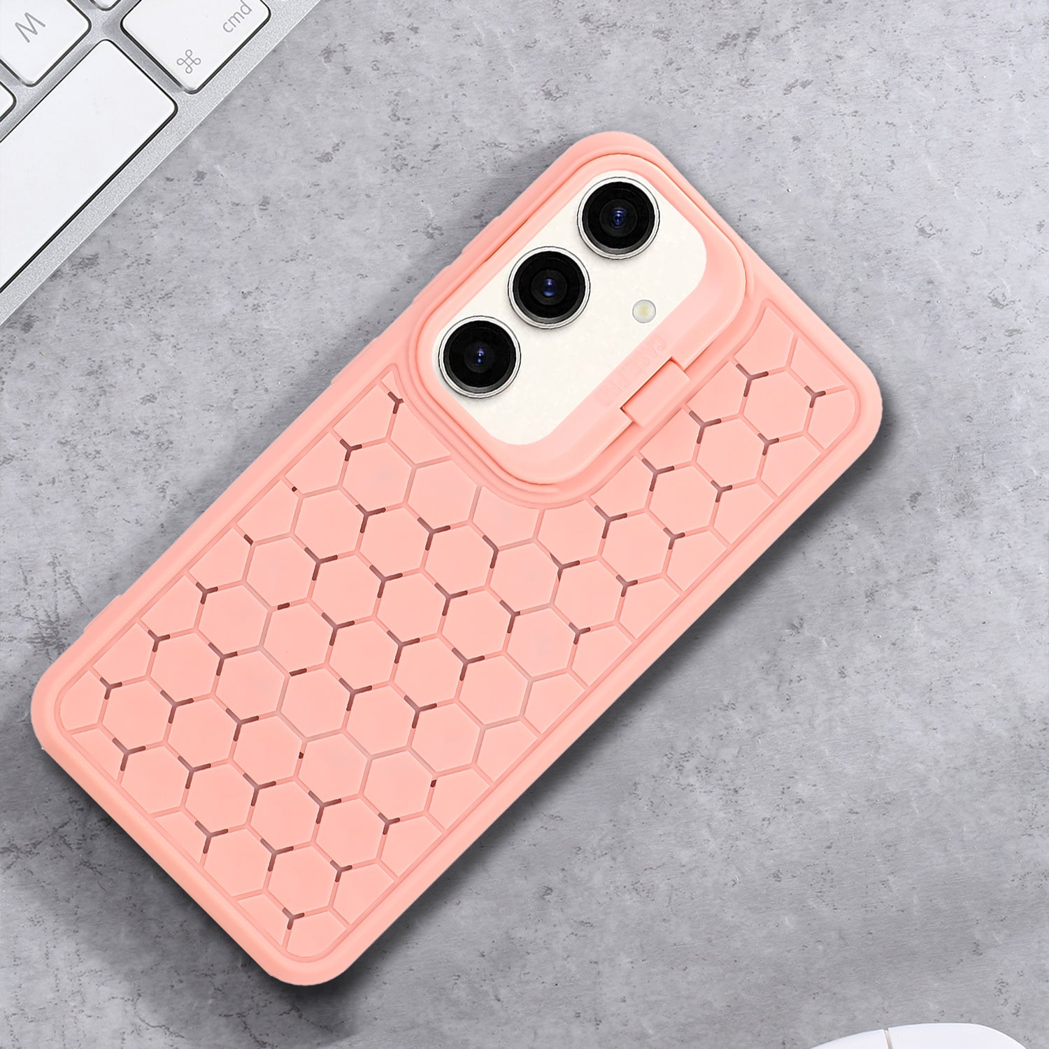 For Samsung Galaxy A34 5G TPU Case No Fall-Off Kickstand Phone Cover Heat Dissipation